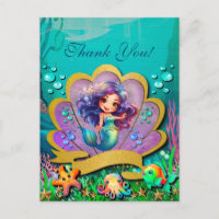 Under The Sea & Mermaid Birthday Thank You!