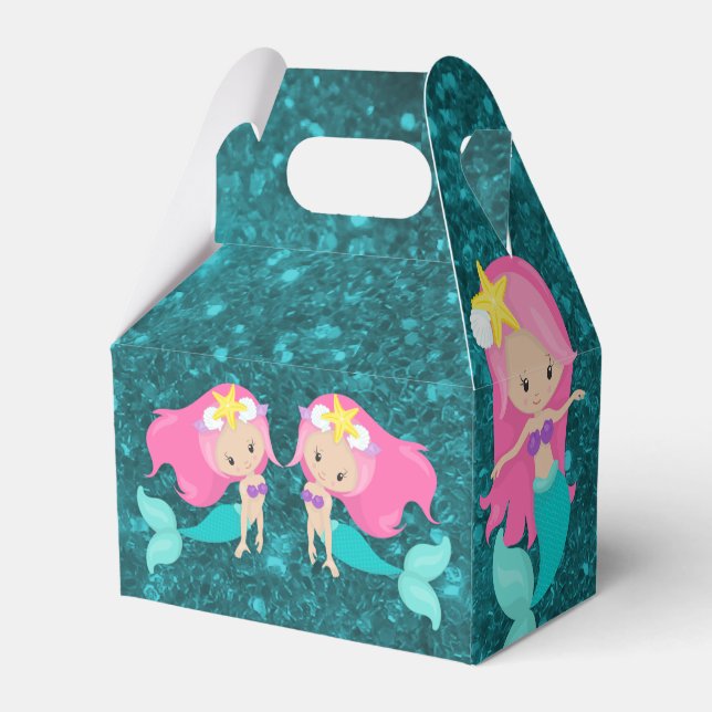 Under the Sea Mermaid Favour Box (Back Side)