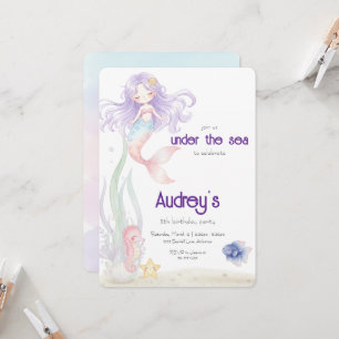 Under The Sea Mermaid Invitation
