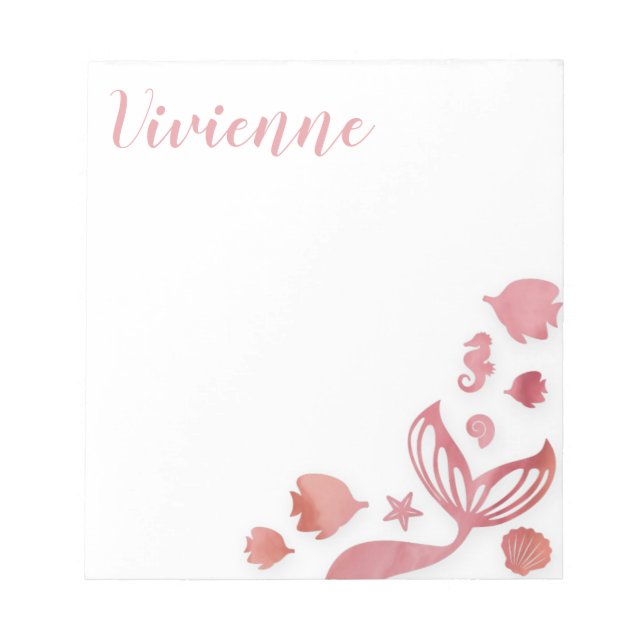 Under the Sea Mermaid Notepad (Front)