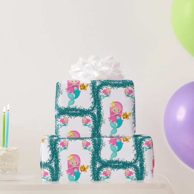 Under the Sea Mermaid Wrapping Paper (Party Gifts)