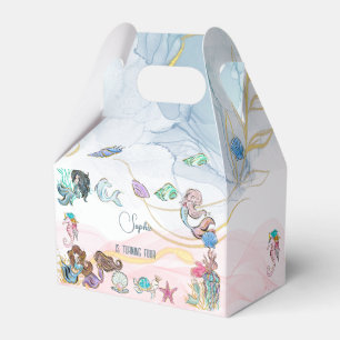 Under the sea Mermaids kids birthday Favour Box