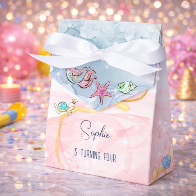 Under the sea Mermaids ocean birthday Favour Box (Creator Uploaded)