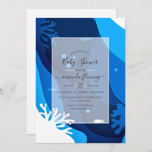 Under the Sea Nautical Baby Shower Invitation