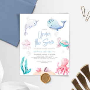 Under the Sea Nautical Baby Shower Invitation