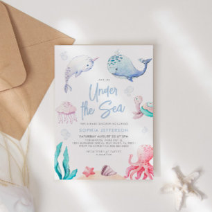 Under the Sea Nautical Baby Shower Invitation