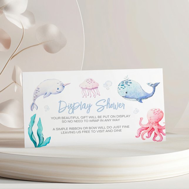 Under the Sea Nautical Display Shower Enclosure Card (Creator Uploaded)