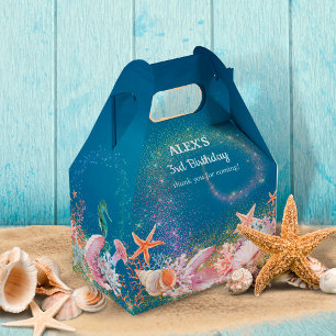 Under the Sea Nautical Seahorse Birthday Party Favour Box