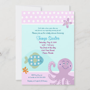 Under the Sea Ocean 5x7 Baby Shower Invitation