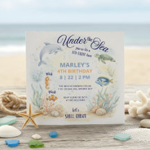 Under the Sea Ocean Animals Beach Birthday