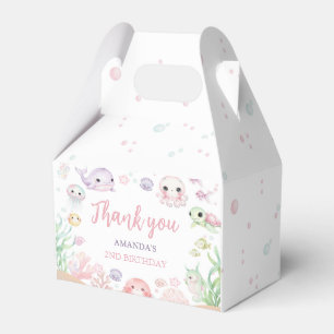 Under The Sea Ocean Animals Birthday Favour Box