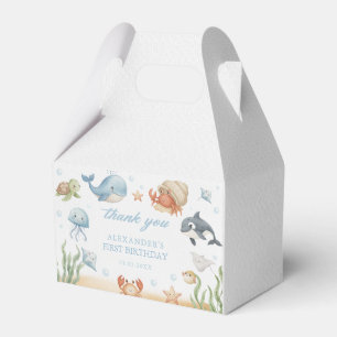 Under The Sea Ocean Animals Birthday Favour Boxes