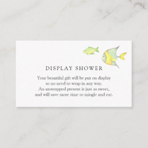 Under the Sea Ocean Baby Shower insert card