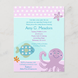 Under the Sea Ocean Baby Shower Invitation