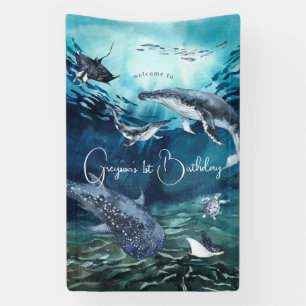 Under the Sea   Ocean Birthday Party Welcome Banner