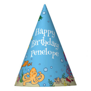 Under the Sea Ocean Fish Kids Birthday Party Hat