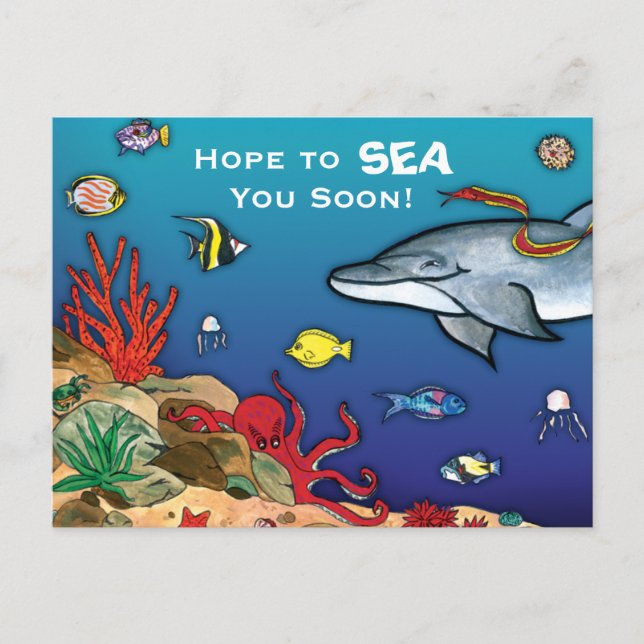 Under the Sea- Ocean Life Postcard (Front)