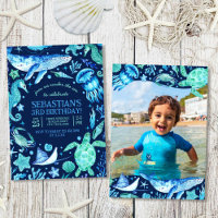 Under The Sea Ocean Sea Animal Dark Blue Photo