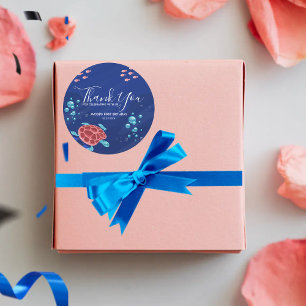 Under the Sea Ocean Sea Creatures Classic Round Sticker