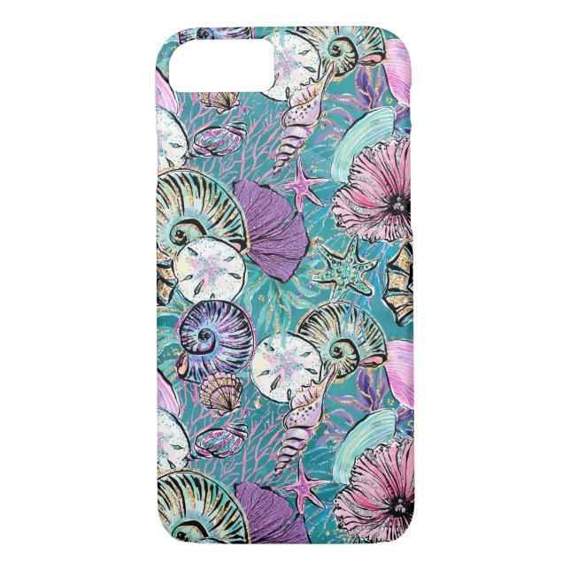 Under the Sea Ocean Shell iPhone case (Back)