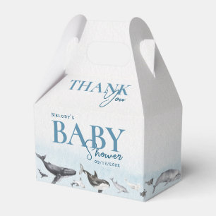 Under The Sea Ocean Whale Baby Shower Favour Box