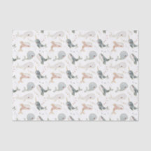 Under The Sea Ocean Whimsical Whale and Stars