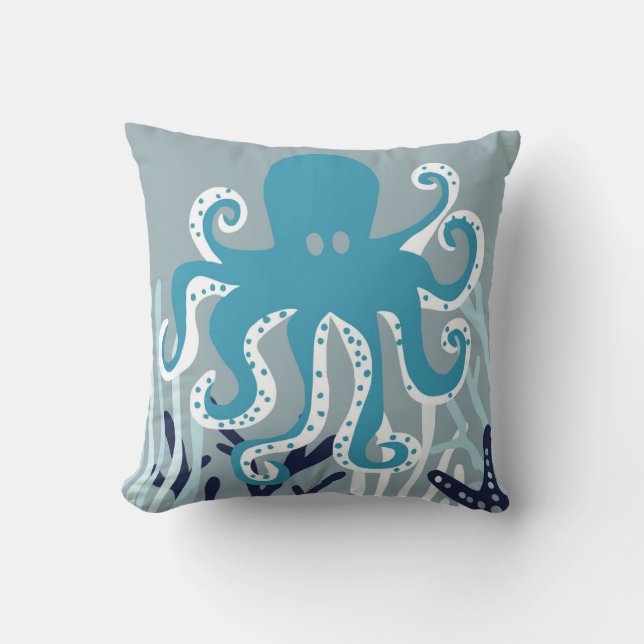 Under the Sea - Octopus Cushion (Front)
