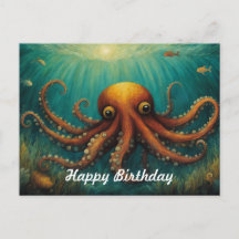 Under The Sea Octopus Happy Birthday
