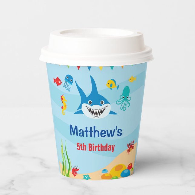 Under the Sea Paper Paper Cups (Front)