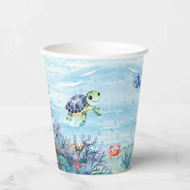 Under the Sea Paper Party Cups (Front)