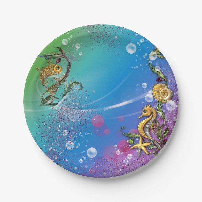 Under the Sea Paper Plate (Front)