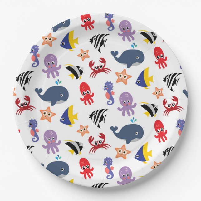 Under the Sea Paper Plate (Front)
