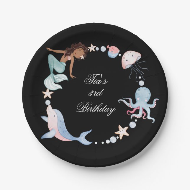 Under the sea Paper plates (Front)