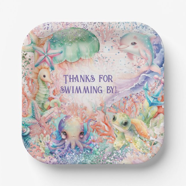 Under the Sea Party Plate (Front)