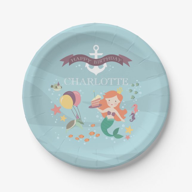 Under the Sea Party Plate (Front)