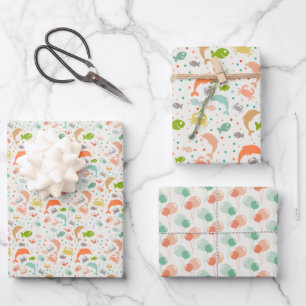 Under The Sea Party Wrapping Paper Set of 3