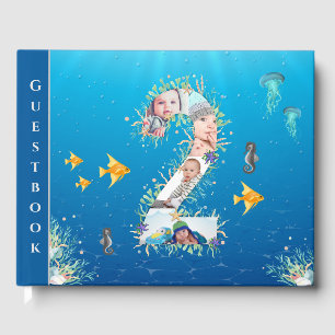 Under The Sea Photo Collage Big 2nd Birthday Guest Book