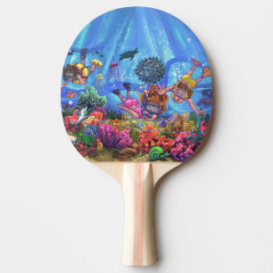 Under the Sea Ping Pong Paddle