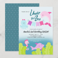 Under the Sea Pink Dolphin Girl's Birthday Party