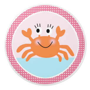 Under the Sea Pink Drawer Pull Knob