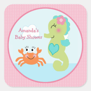 Under the Sea/Pink/Girl Stickers/Envelope Seals