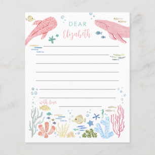 Under The Sea Pink Ocean Animals Time Capsule