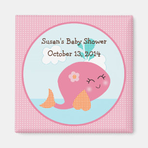 Under the Sea/Pink Whale Magnet/Party Favour Magnet