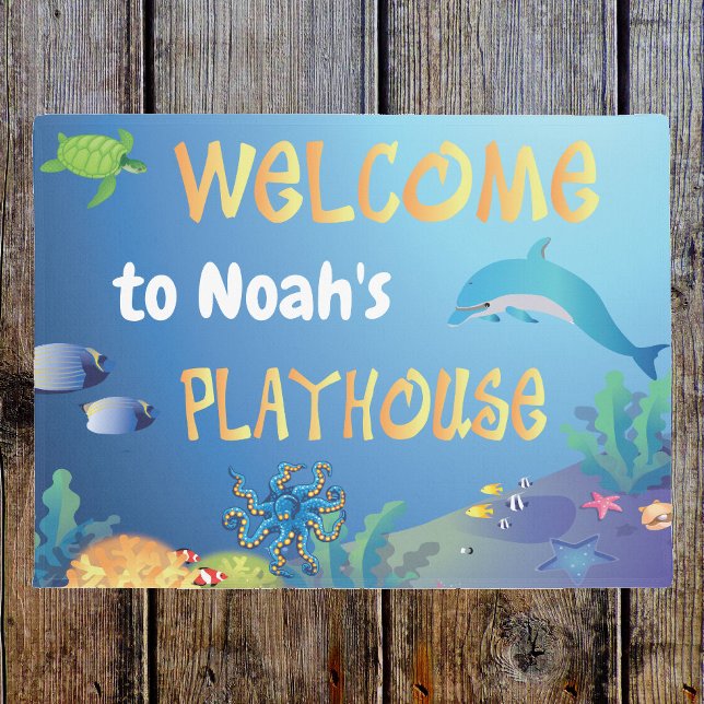 Under the Sea Playhouse Welcome Doormat (Creator Uploaded)