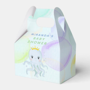 Under The Sea Prince Octopus Boy Baby Shower Favour Box