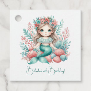 “Under the Sea Princess” Mermaid Birthday Party Favour Tags