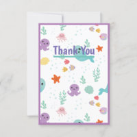 Under The Sea Purple Baby Shower Fish