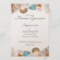 Under the Sea Quinceanera Party Seashells Border