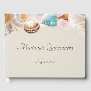 Under the Sea Quinceanera Party Seashells Guest Book