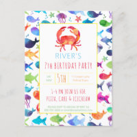 Under The Sea Rainbow Fish Birthday Baby Shower